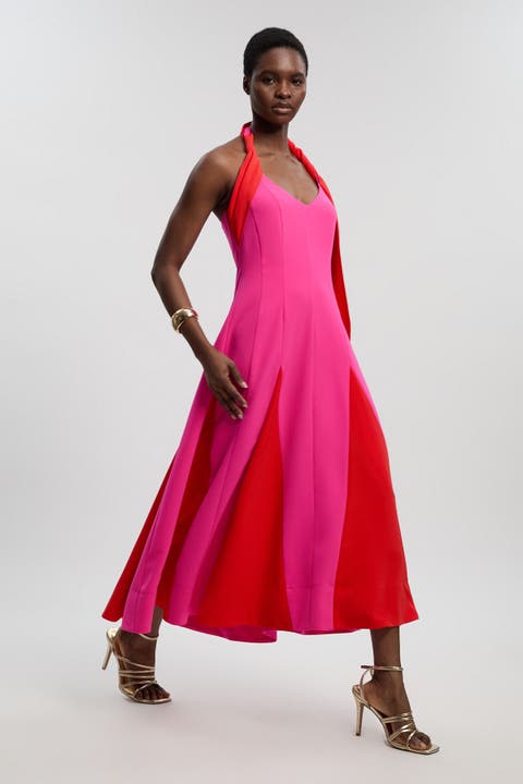 Colour Block Maxi Dress