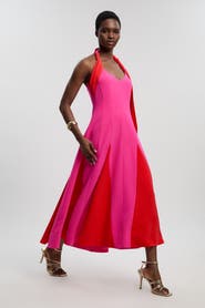 Karen Millen Colour Block Maxi Dress