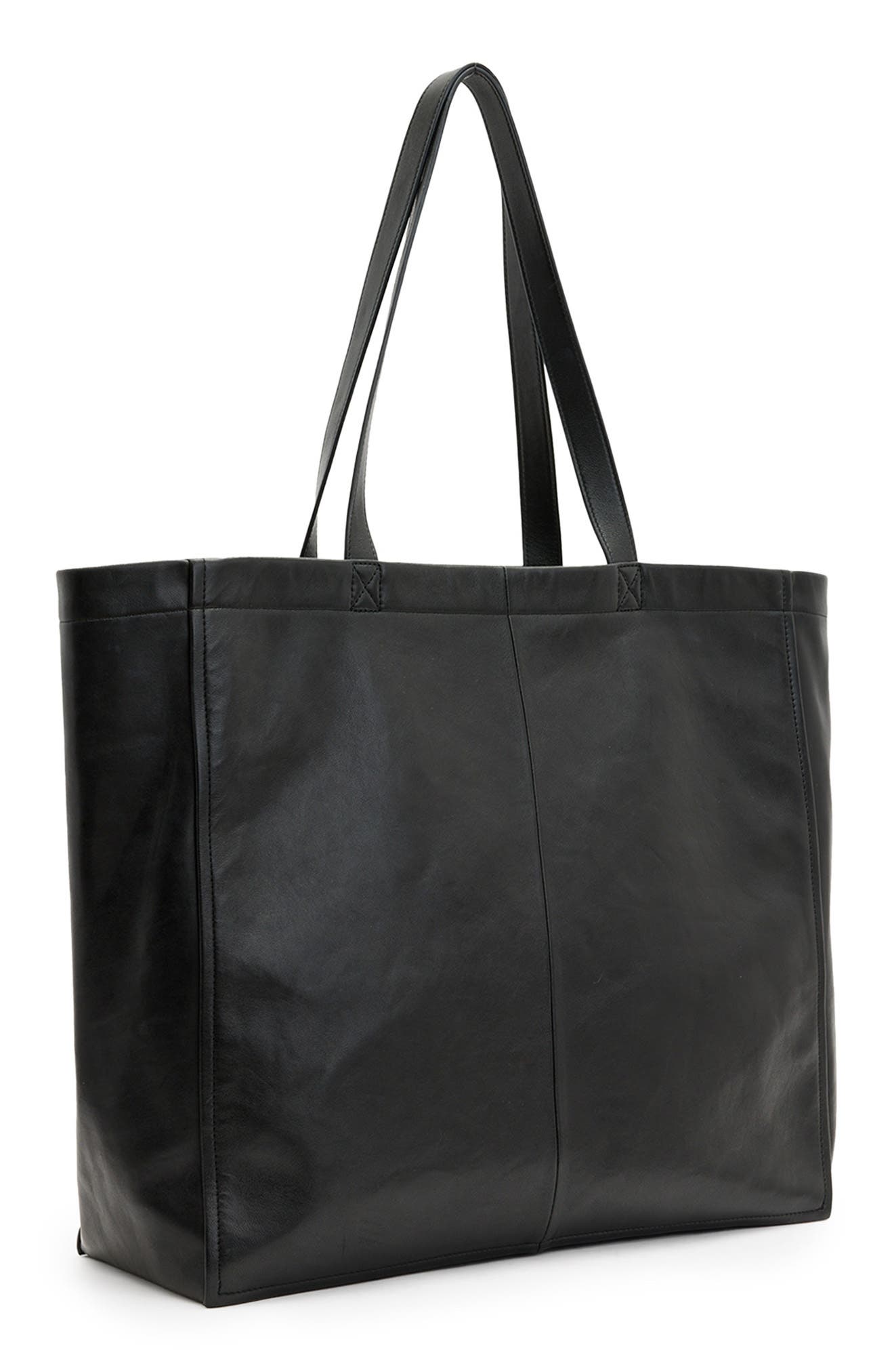 AllSaints Large Tierra Leather Tote, Alternate, color, 