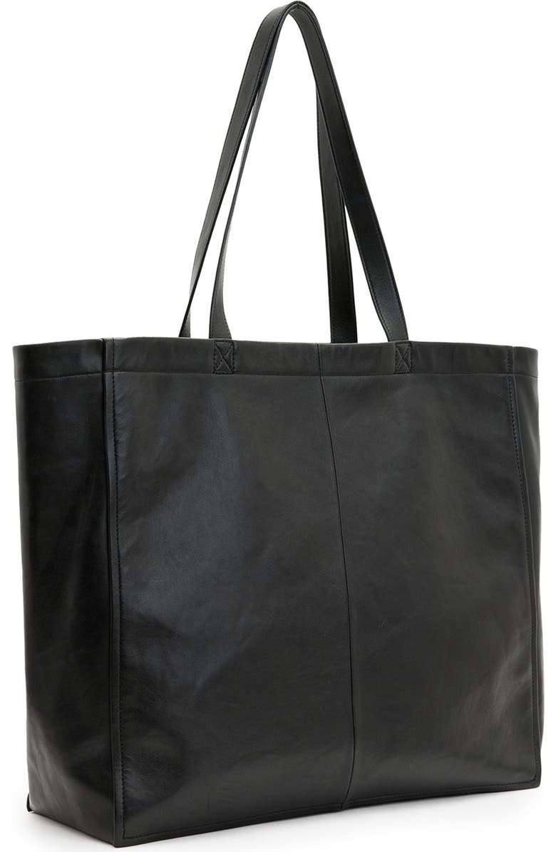 AllSaints Large Tierra Leather Tote, Alternate, color,