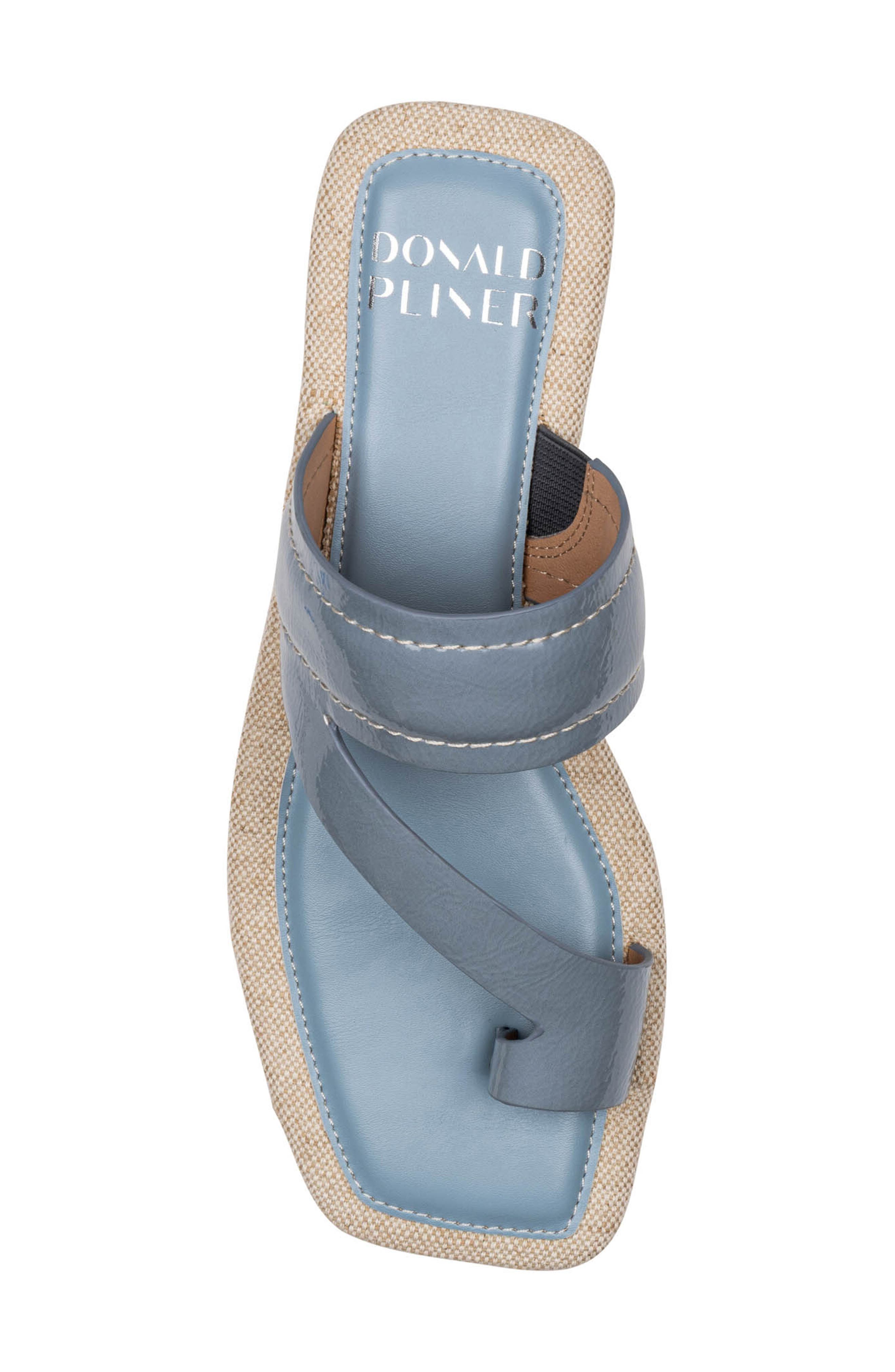 Wedge Toe Loop Sandal, Alternate, color, CLOUD GRAY