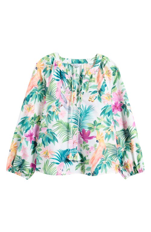 Tommy Bahama Tropical Bliss Cotton & Silk Top In White