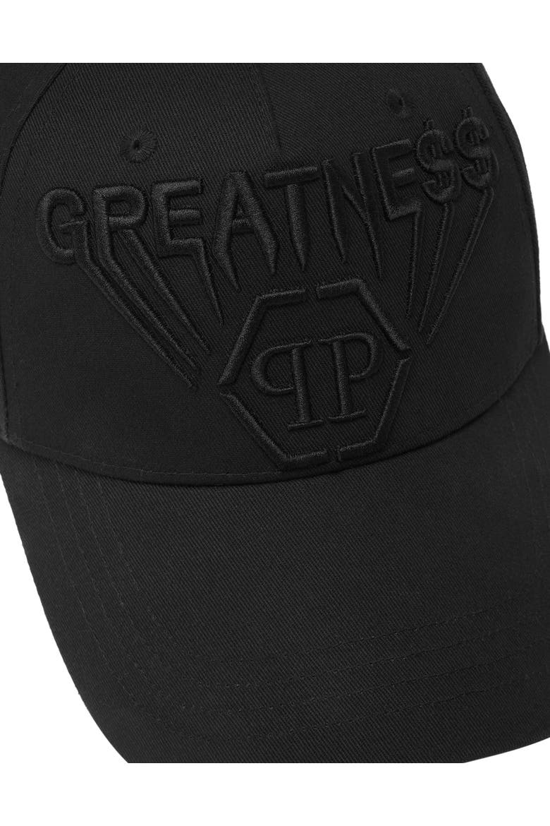Embroidered Baseball Cap Greatne$$ Men, Alternate, color, black/black