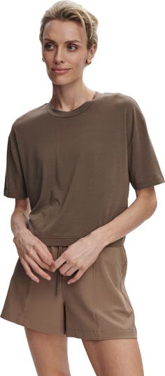 Venice Easy Cotton Blend Crop T-Shirt
