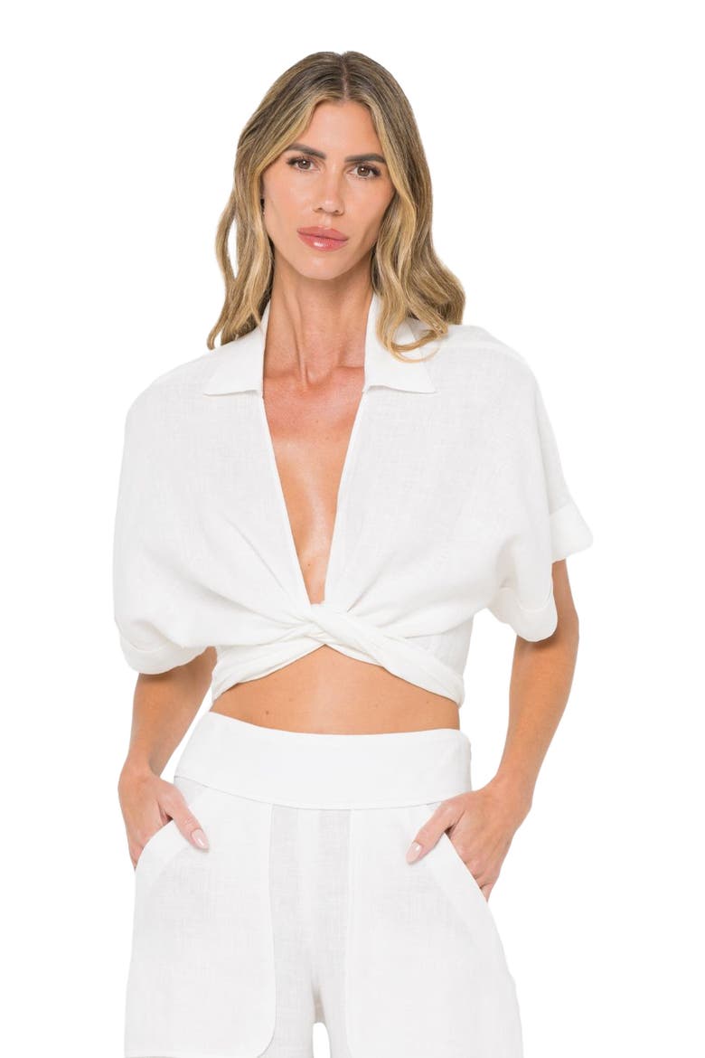 Chiara Top, Alternate, color, White