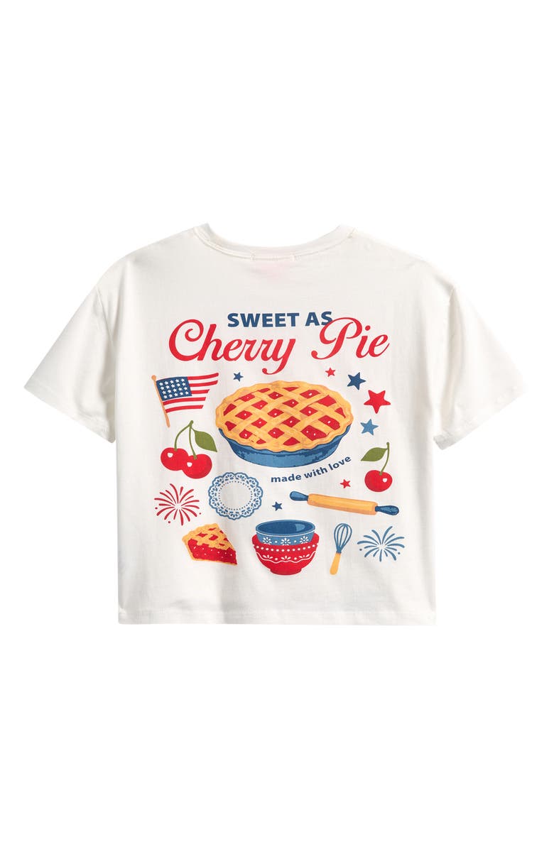HAPPY CAMP3R Kids' Cherry Pie Graphic T-Shirt, Alternate, color, Cream