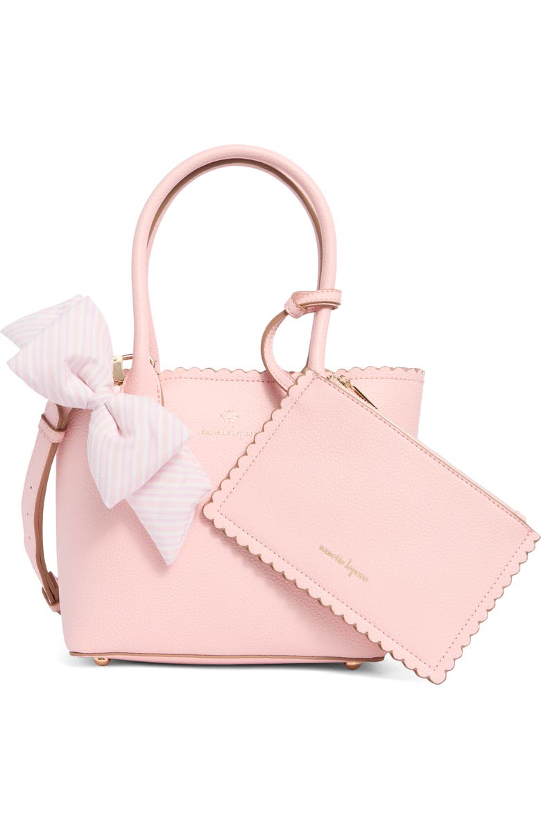 Nanette Lepore Convertible Satchel with Pouch, Main, color, Peachy Pink