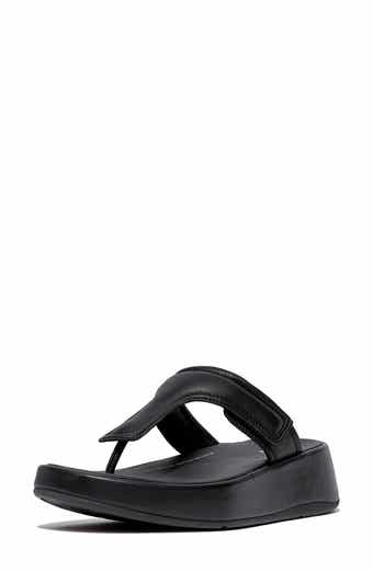FitFlop Adjustable Padded Leather Thong Sandal