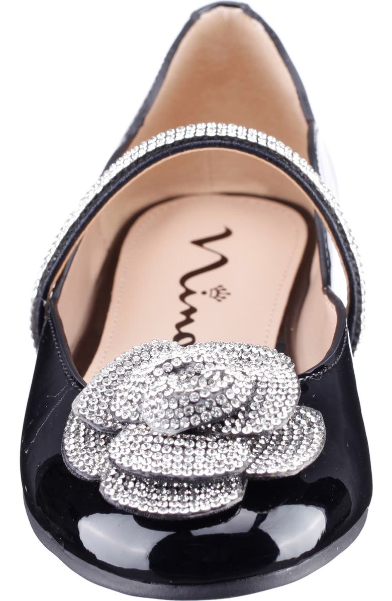 Nina Kids' Izzy Mary Jane Flat, Alternate, color, Black Patent