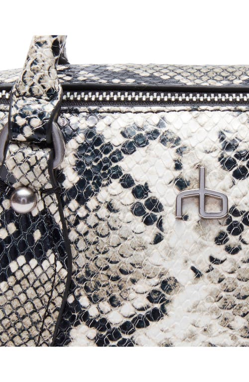 Rag & Bone Small Gramercy Snakeskin Embossed Leather Satchel In Brown