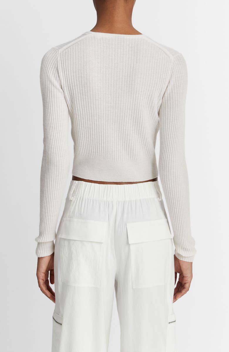 Vince Shrunken Cashmere & Silk Cardigan, Alternate, color, 