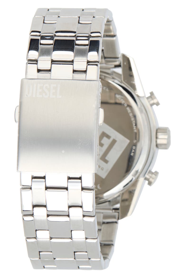 Split Bracelet Strap Chronograph Watch, Alternate, color, SILVER