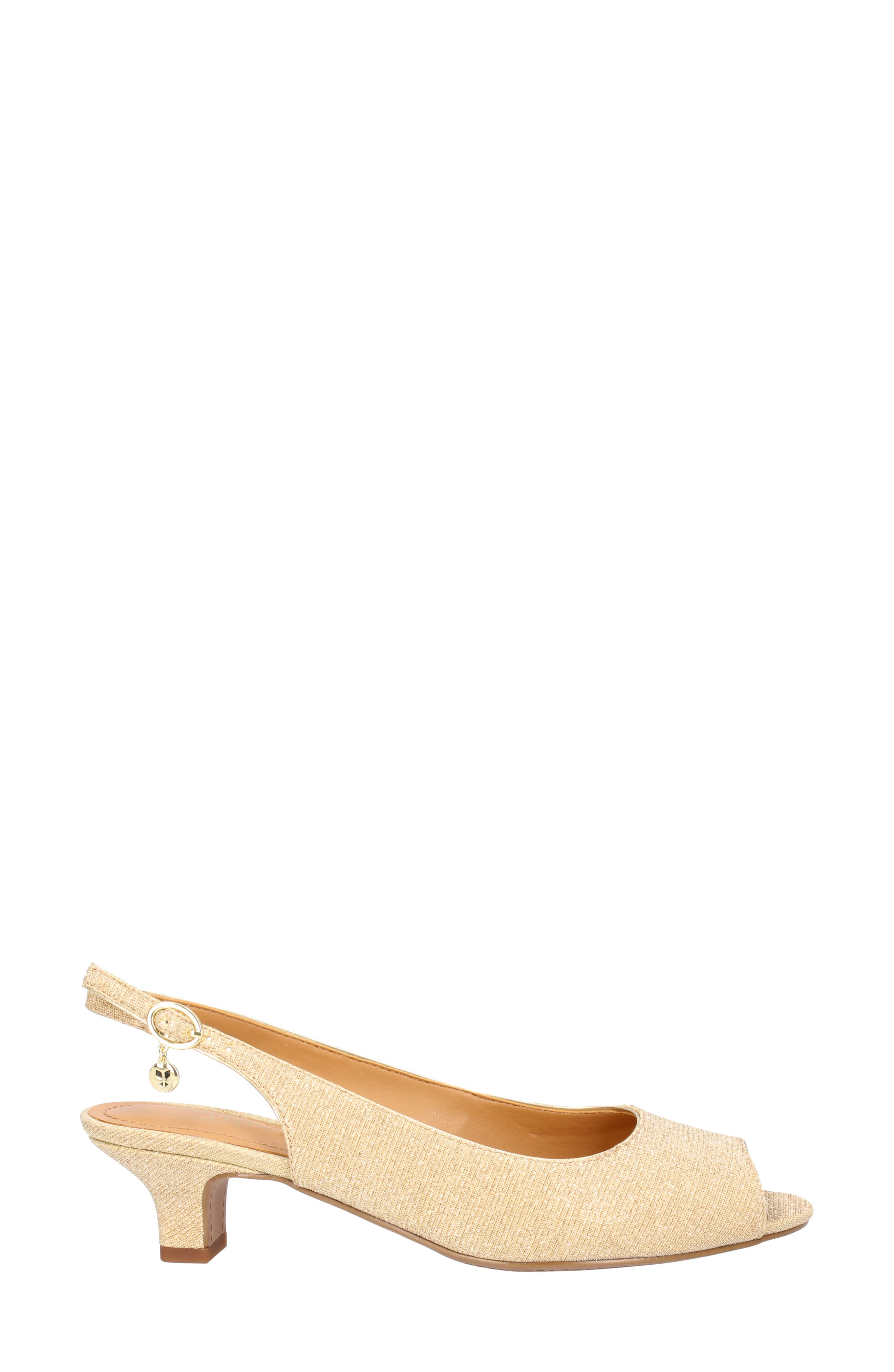 Jenvey Slingback Sandal, Alternate, color, GOLD