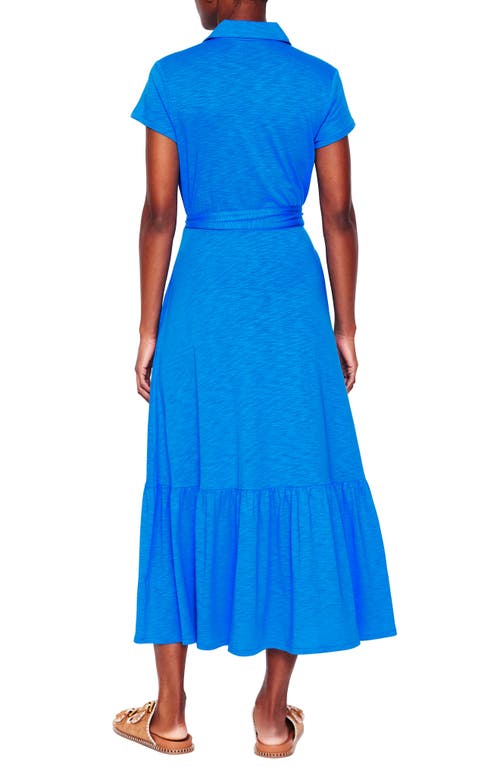 Shop Boden Cressida Slub Jersey Dress In Blue