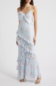 LoveShackFancy Rialto Floral Ruffle Dress