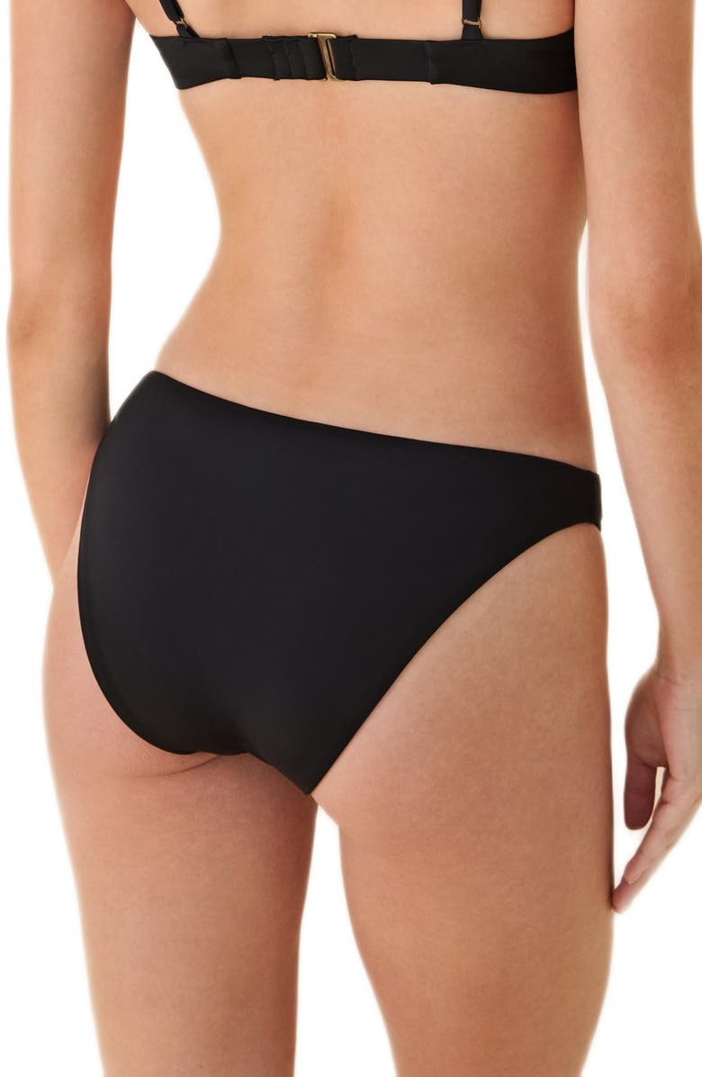 Andie The Signature Bikini Bottoms, Alternate, color, Black