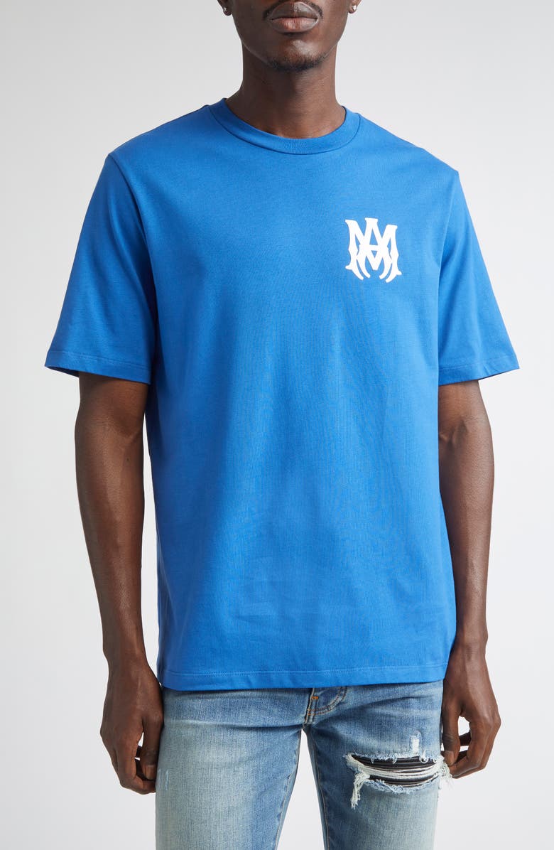 AMIRI MA Core Logo Garphic T-Shirt, Main, color, Blue