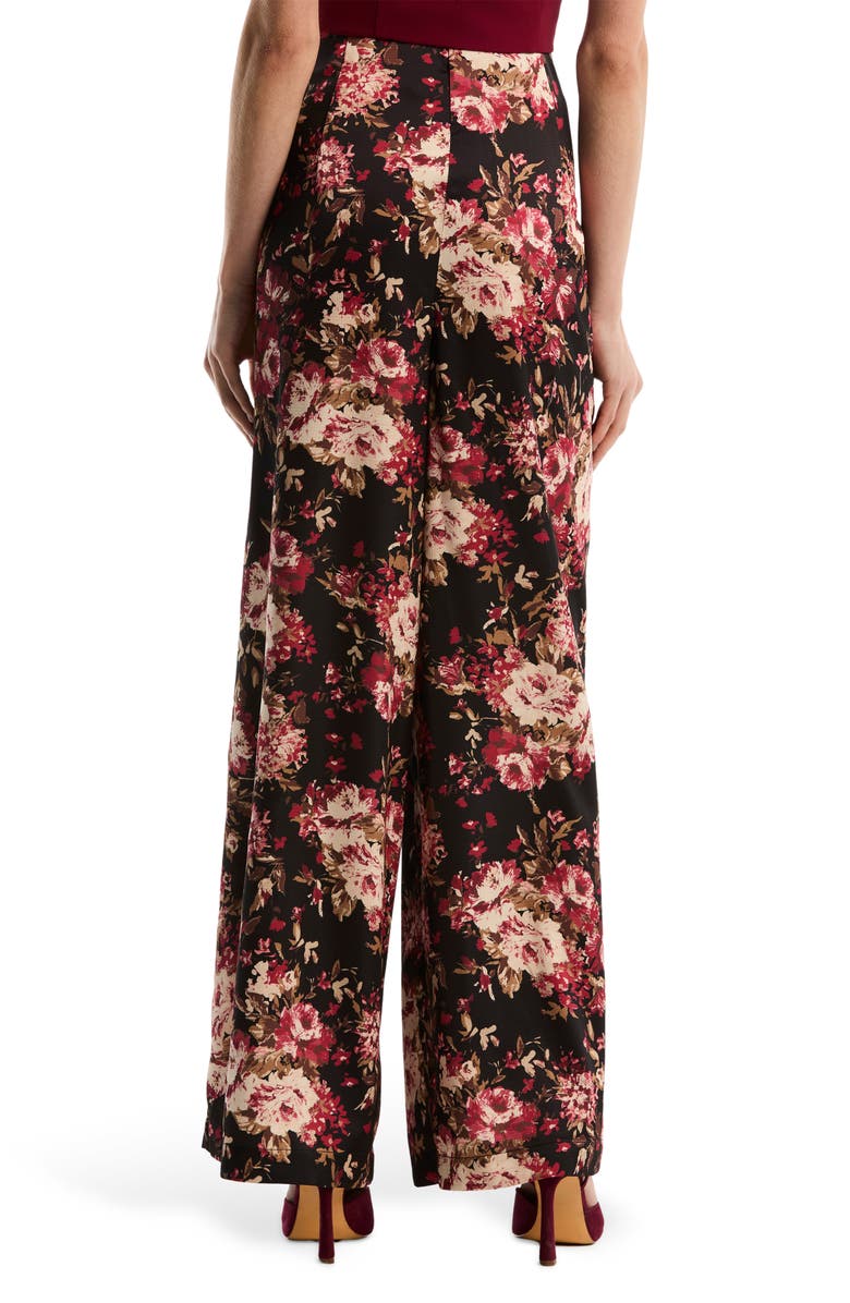 Laundry by Shelli Segal Pleated Wide Leg Trousers, Alternate, color, Black