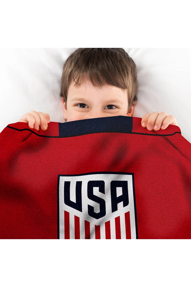 US Womens Soccer Lindsey Horan 60" x 80" Raschel Throw Blanket, Alternate, color, None