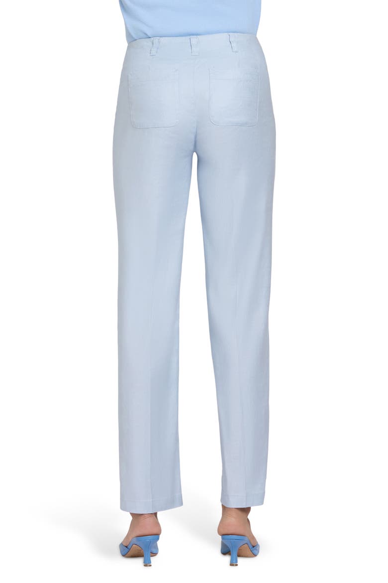 Marilyn Linen Blend Trousers, Alternate, color, BLUE CLOVER