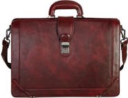 Mancini Luxurious Litigator Leather Briefcase