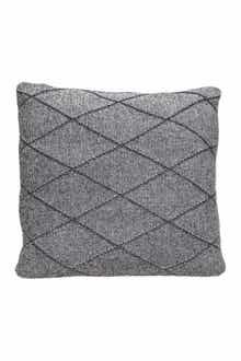 Grampy Transitional Grey Throw Pillow