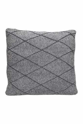 Grampy Transitional Grey Throw Pillow
