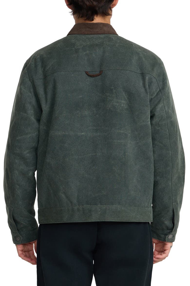 Post Deck Cotton Jacket, Alternate, color, HUNTER GREEN