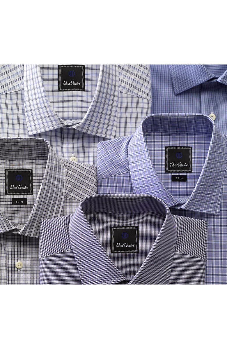 David Donahue Regular Fit Check Dress Shirt, Alternate, color,