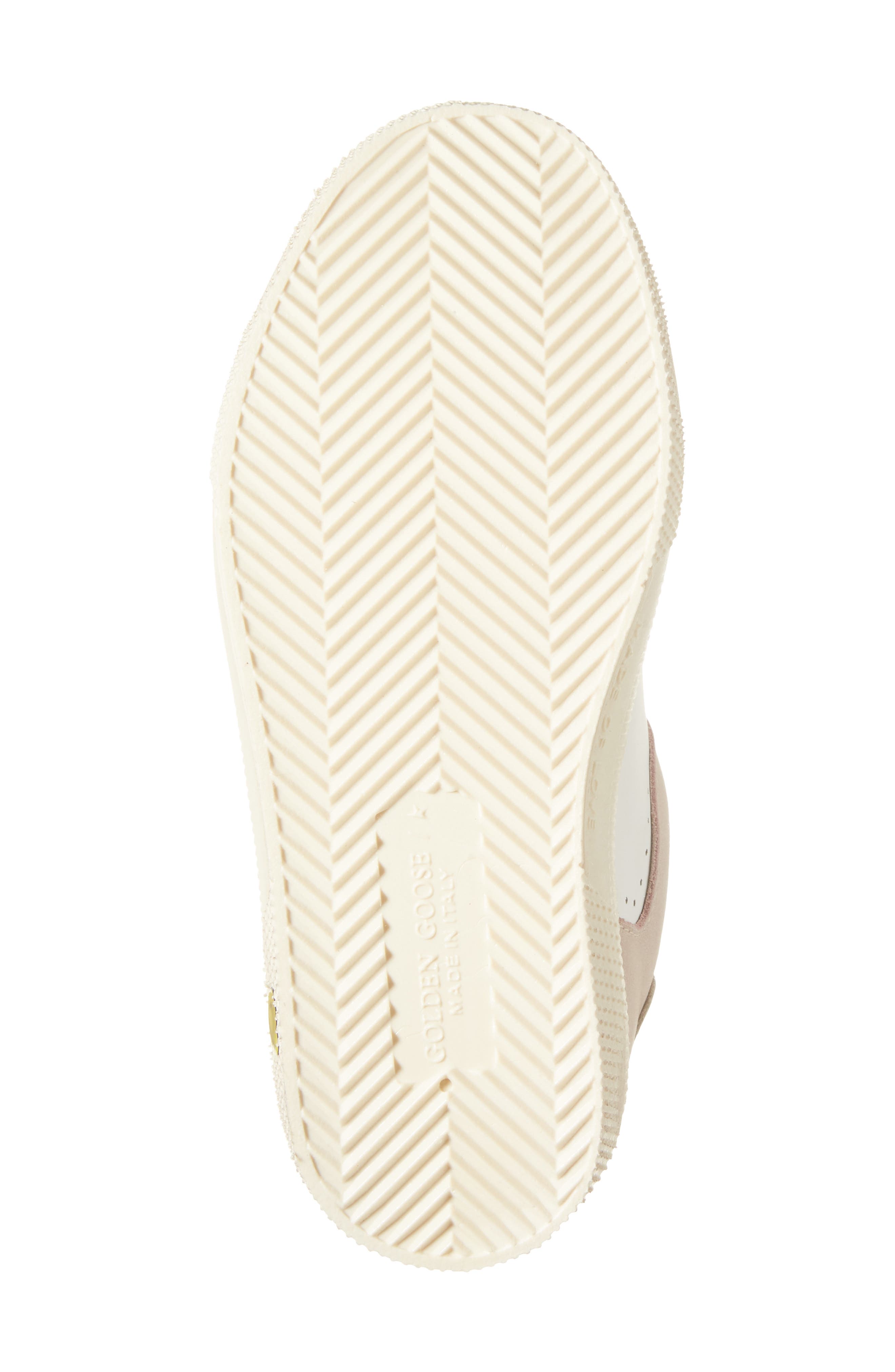 Golden Goose Kids' May School Sneaker, Alternate, color, White/ Light Pink/ Silver