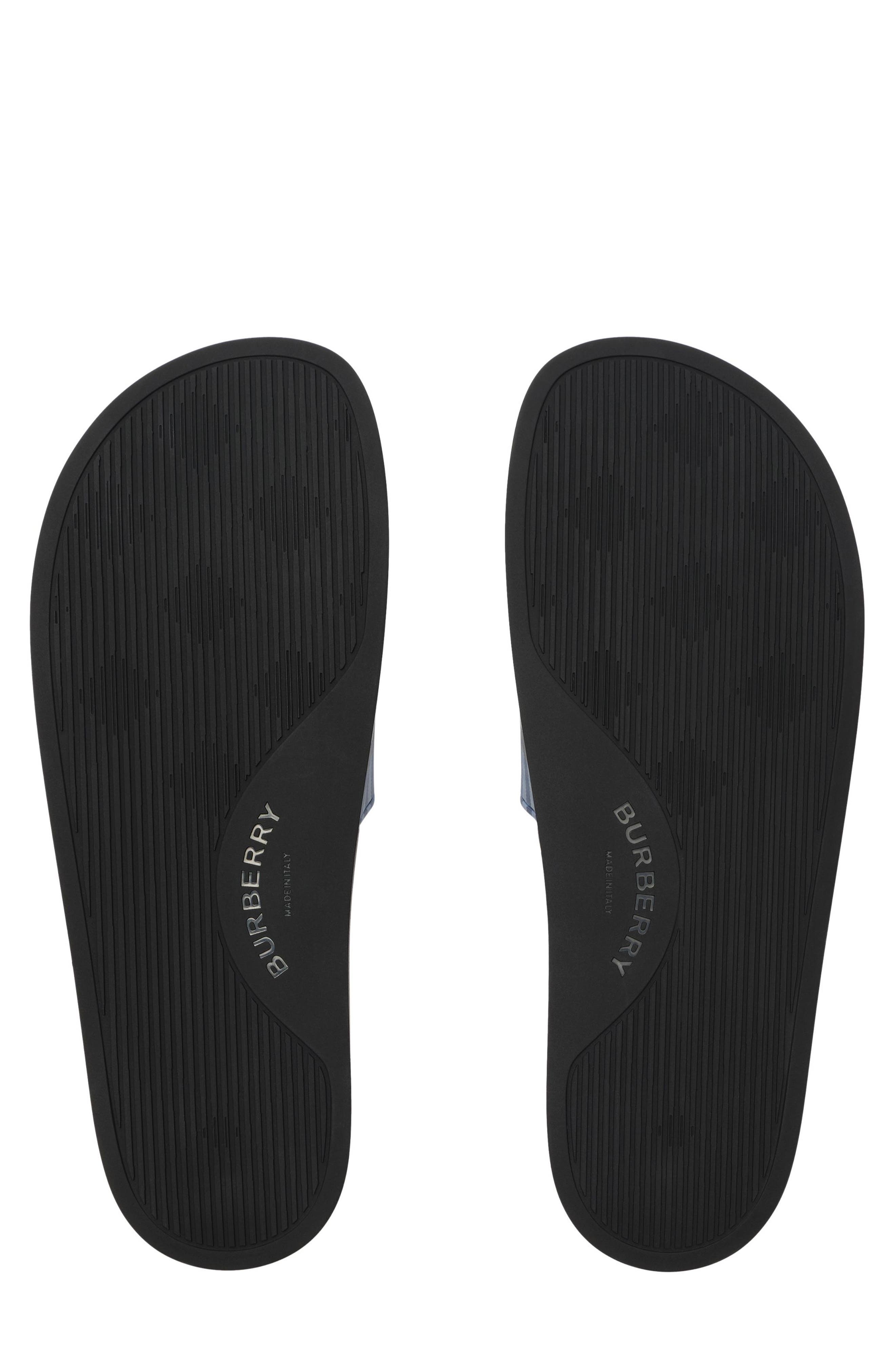 Burberry Furley Check Slide Sandal, Alternate, color, Cornflower Blu Ip Ck