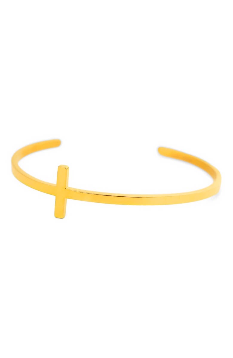 Mantra The Cross Bracelet, Alternate, color, Proverbs 3:16 - Yellow Gold