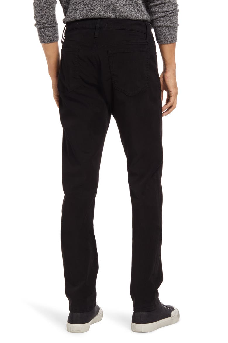 L'Homme Slim Fit Five-Pocket Twill Pants, Alternate, color, NOIR