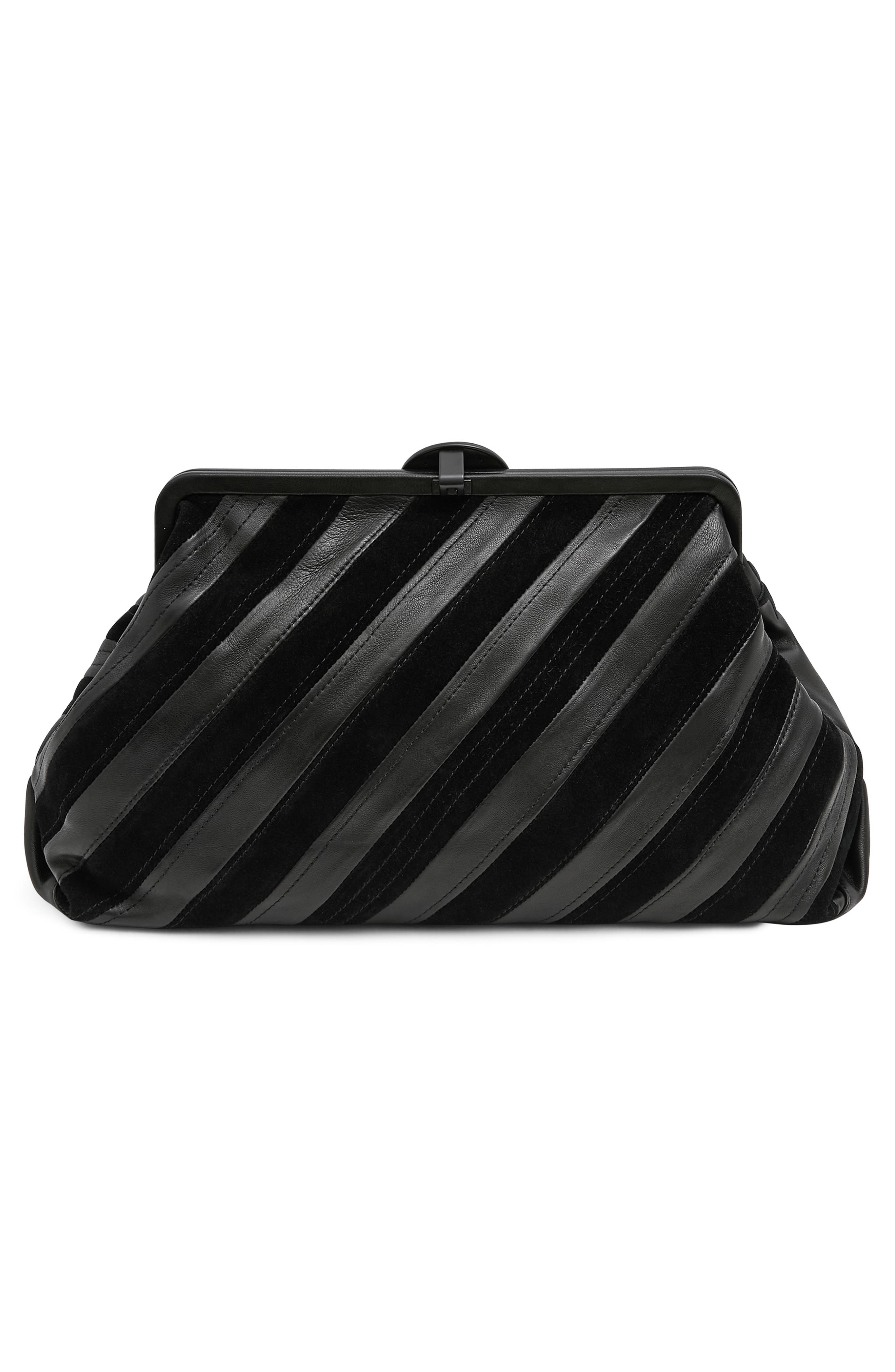 AIMEE Full Circle X-Large Clutch, Alternate, color, Americana Black