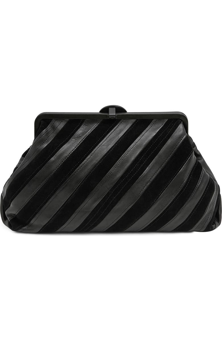 AIMEE Full Circle X-Large Clutch, Alternate, color, Americana Black