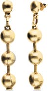 UNODE50 Long Ball Earrings Plated In 18K Gold