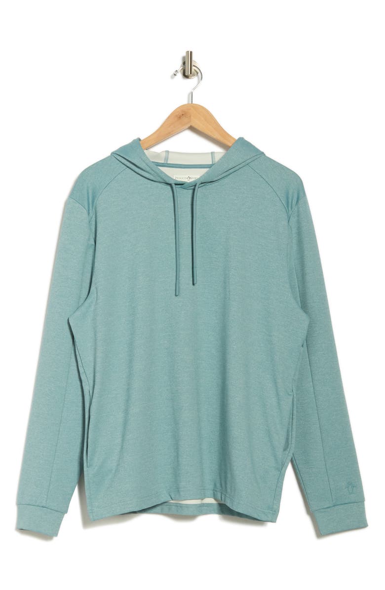 Original Penguin Midweight Pullover Hoodie, Alternate, color, Smoke Blue Heather