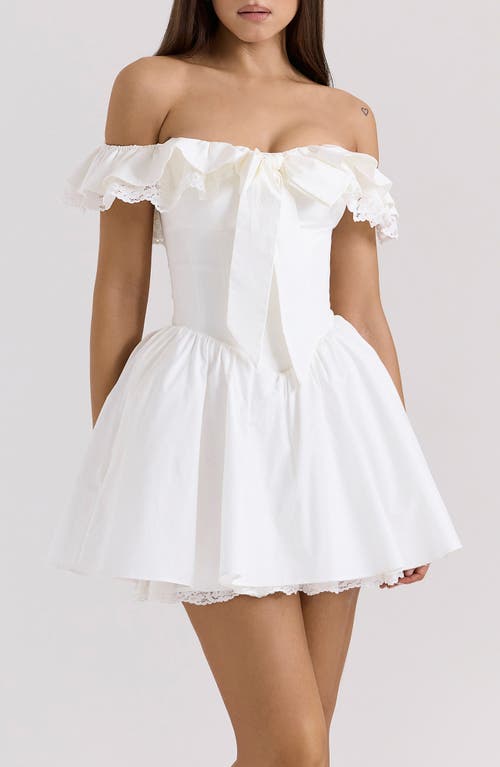 HOUSE OF CB HOUSE OF CB JAIDE OFF THE SHOULDER MINIDRESS 