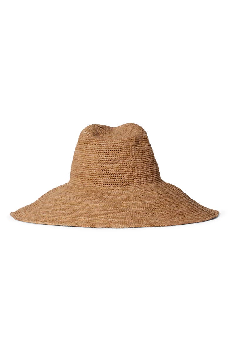 Janessa Leoné Waverly Wide Brim Packable Straw Hat, Alternate, color, 