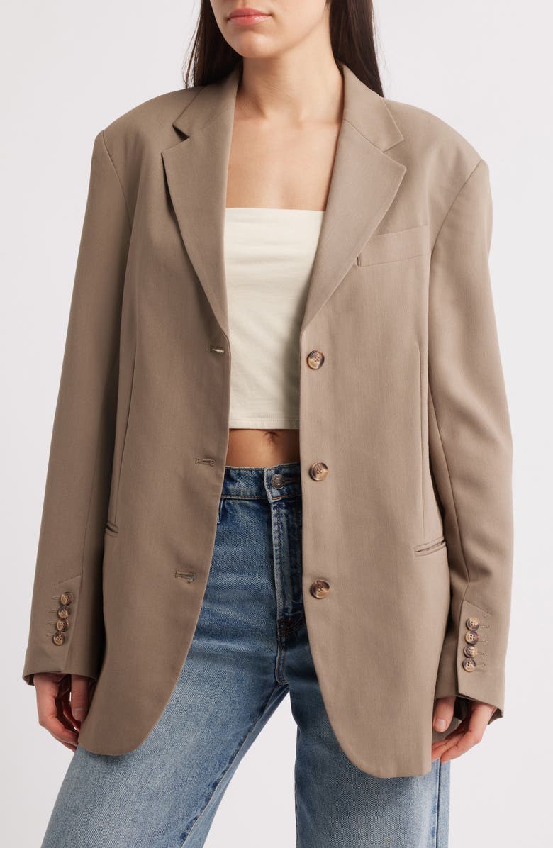 Topshop Oversize Blazer, Main, color,