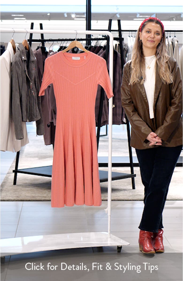 The Wanda Fit & Flare Sweater Dress, sales video thumbnail