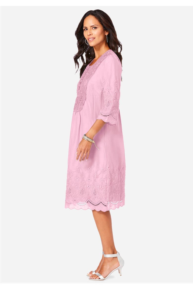 Cotton Lace Dress, Alternate, color, VINTAGE LAVENDER