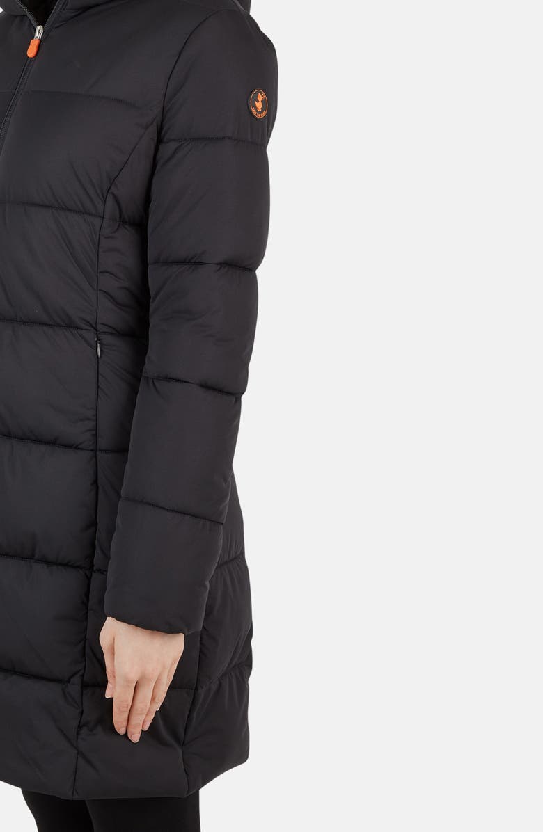 Save The Duck Water Repellent Hooded Puffer Coat, Alternate, color, 