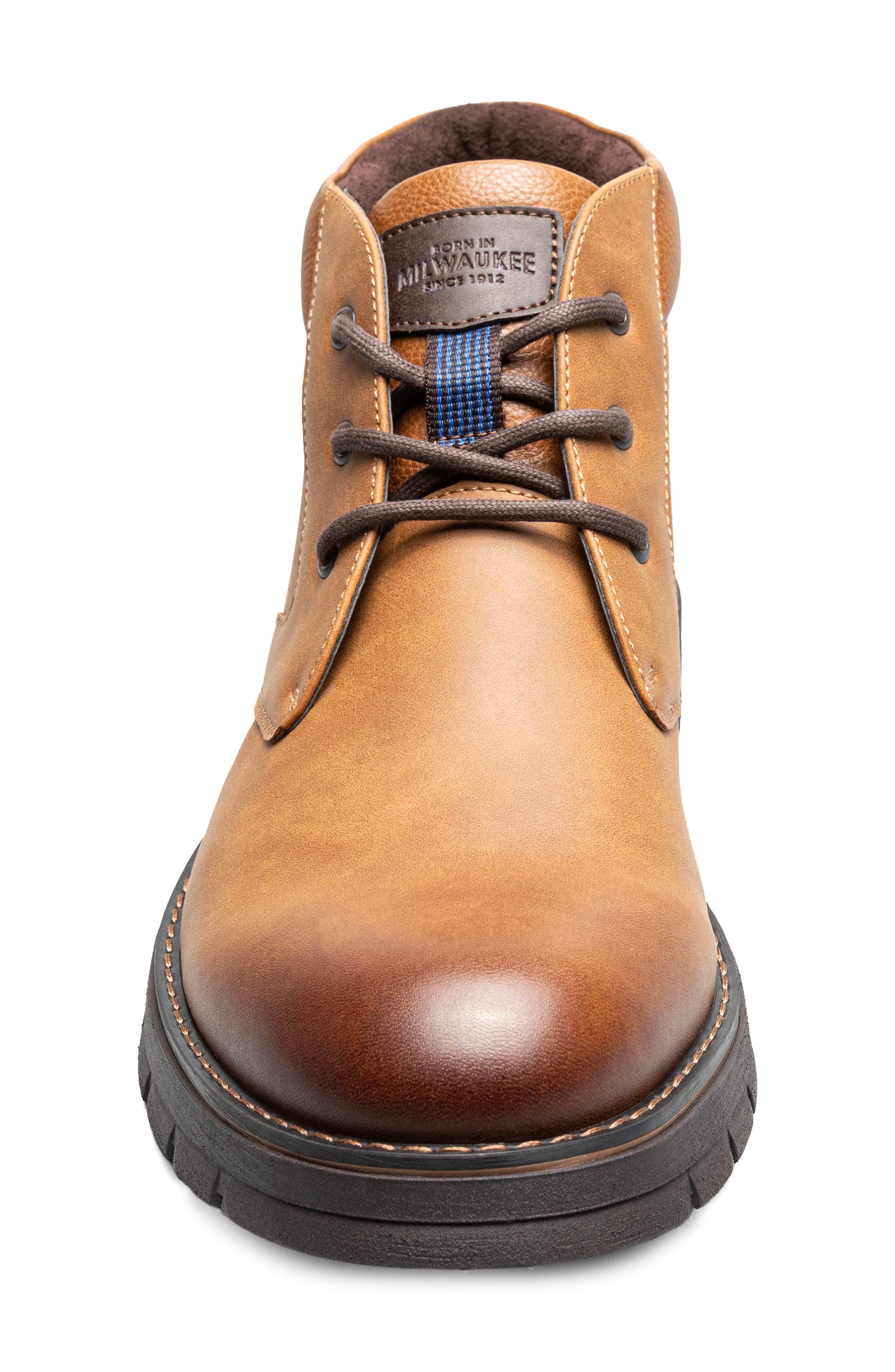 Brady Faux Leather Plain Toe Chukka Boot, Alternate, color, TAN MULTI