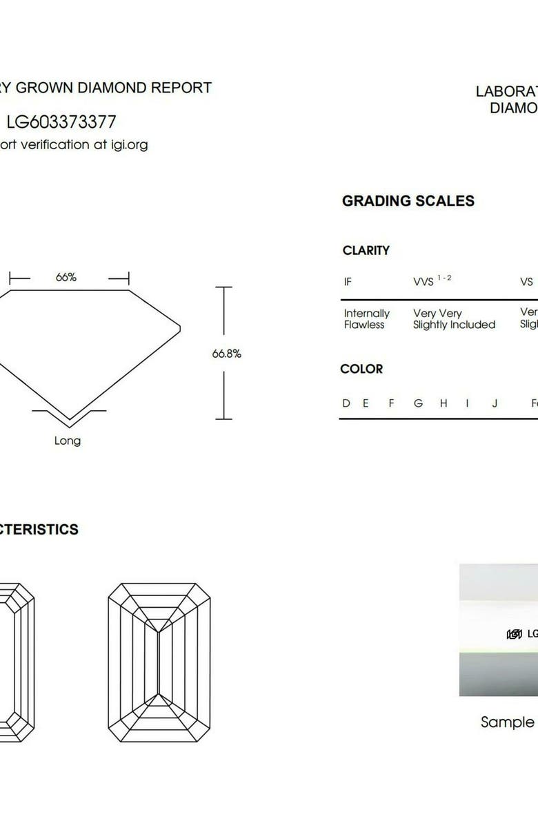 Bliss Diamond Certified 10.00CT Emerald Cut Solitaire Diamond Engagement Ring 14k Gold Lab Grown, Alternate, color, 14K Yellow Gold