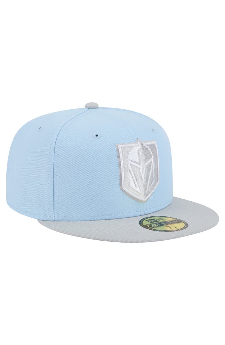 New Era Men's New Era Light Blue/Gray Vegas Golden Knights Color Pack Two-Tone 59FIFTY Fitted Hat, Alternate, color, Light Blue