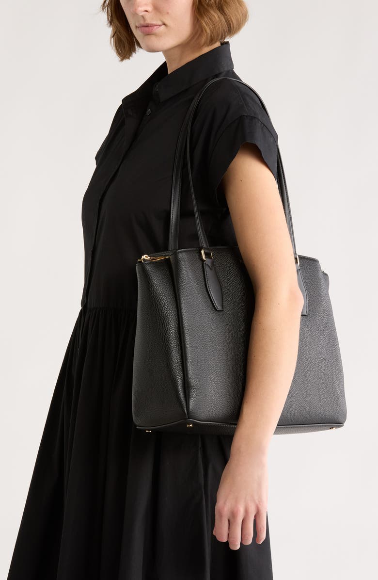 Kate Spade New York monet large triple compartment tote bag, Alternate, color, Black