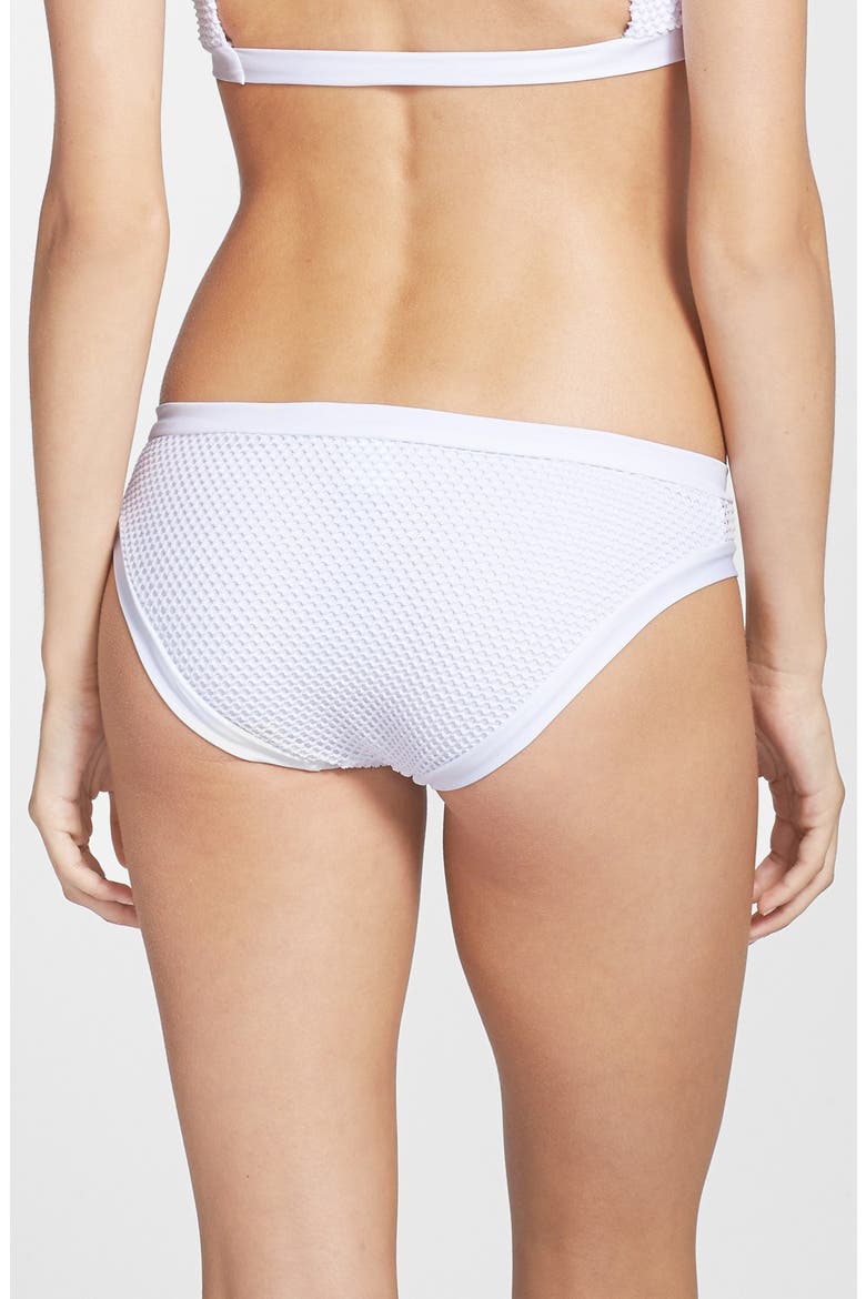 Mesh Hipster Bikini Bottoms, Alternate, color, WHITE
