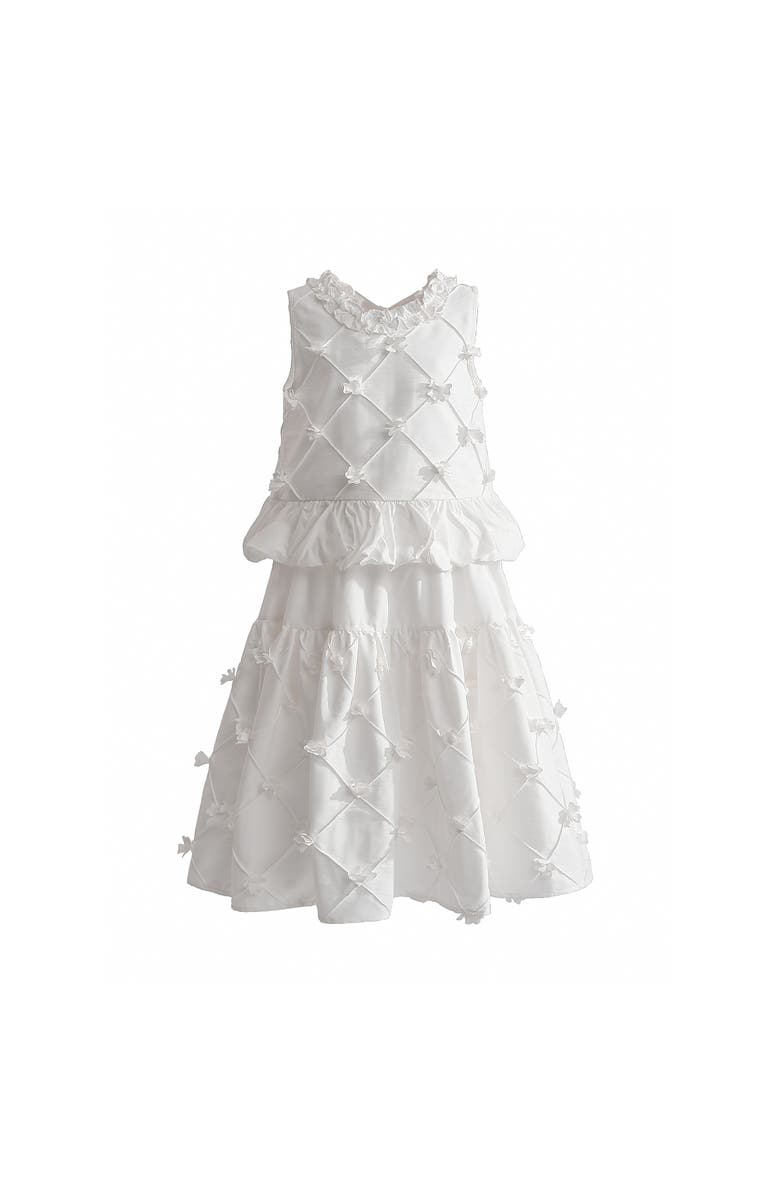 Tulleen Lucienne Quilted Skirt Set, Main, color, White