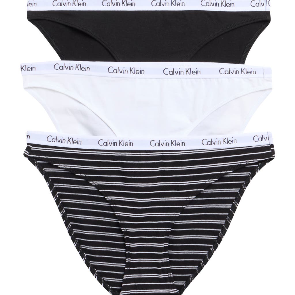 Calvin Klein Pack Of 3 Assorted Bikinis In Multi